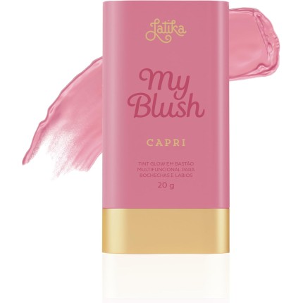 Latika My Blush 20g Stick Multifuncional 3 em 1 Olhos Bochechas e Lábios - Capri