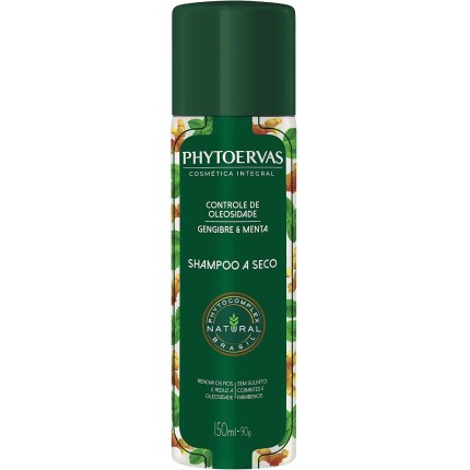 Phytoervas Phyto Shampoo Seco Controle Oleosidade 150Ml Verde