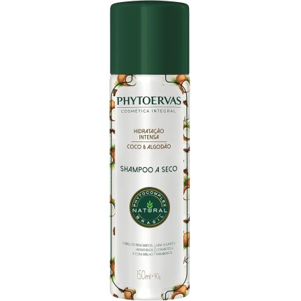 Phytoervas Phyto Shampoo Seco Hidratação Intensa 150Ml Branco
