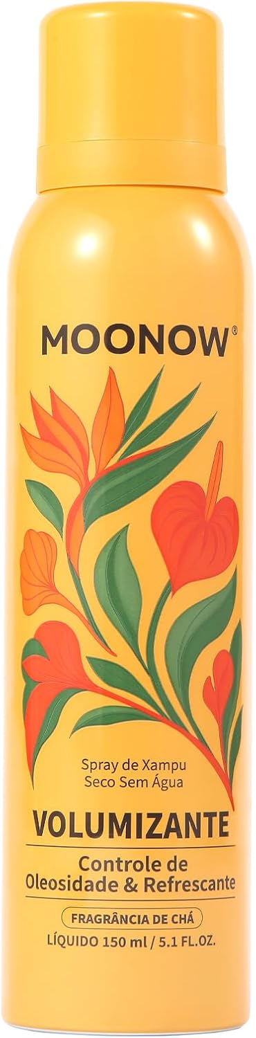 Shampoos-Secos-Spray-de-Xampu-Seco-Sem-Agua-Volumizante-–.jpg Shampoos Secos, Spray de Xampu Seco Sem Água Volumizante – Controle de Oleosidade & Refrescante, Fragrância de Chá, 150ml (150ML)
