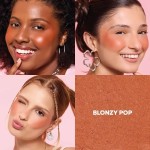 Ruby Kisses Blush e Lip Tint 2 em 1 Melon Pop Bouncy Blonzy Pop, Textura Creme para Pó com Vitamina E, Vegano - Imagem 6