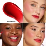 Blush Multifuncional Too Faced Lip & Cheek Cloud Crush 4ml - Red Velvet - Imagem 3