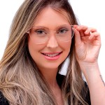 Armação de Óculos Elegante Gatinho para Grau Feminino, Moda - Imagem 2