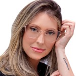 Armação de Óculos Elegante Gatinho para Grau Feminino, Moda - Imagem 7
