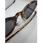 Óculos de Sol Redondo Armação Tartaruga com Lentes Polarizadas UV400 Unissex com Case de Couro - Modelo Alhena, ABÊ CLUB - Imagem 4