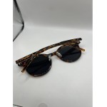 Óculos de Sol Redondo Armação Tartaruga com Lentes Polarizadas UV400 Unissex com Case de Couro - Modelo Alhena, ABÊ CLUB - Imagem 5