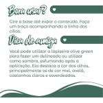 Lapiseira Olhos Olive Green Verde Oliva Original Vegano Vizzela - Imagem 9