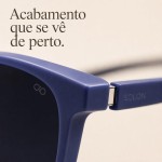 Óculos de Sol Unissex, Armação Preta Moderna, Lentes Escuras com Proteção Solar - Imagem 3