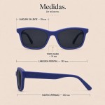 Óculos de Sol Unissex, Armação Preta Moderna, Lentes Escuras com Proteção Solar - Imagem 5