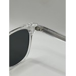 Óculos De Sol Quadrado Retrô Premium - Armação Transparente Cristal, Lente Polarizada Fumê UV400, Casual Esportivo, Unissex, Case de Couro Incluso - Modelo Alkaris, ABÊ CLUB - Imagem 3