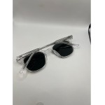 Óculos De Sol Quadrado Retrô Premium - Armação Transparente Cristal, Lente Polarizada Fumê UV400, Casual Esportivo, Unissex, Case de Couro Incluso - Modelo Alkaris, ABÊ CLUB - Imagem 4