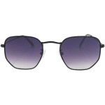 Óculos de Sol Hexagonal Geométrico Original Premium com Case Luxo Proteção UV400 Moda Estilo Classico Retrô Vintage Oldstyle Unissex Feminino Masculino - Cacife Brand - Imagem 6