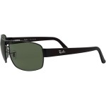 Óculos de Sol Ray-Ban Retangular Esportivo, Tamanho 64 - Imagem 3