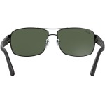 Óculos de Sol Ray-Ban Retangular Esportivo, Tamanho 64 - Imagem 7