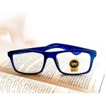 Armação Óculos Grau Perto Justin Emborrachado Azul Escuro Para Leitura - Imagem 4