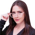 Armação de Óculos Para Grau Lente Gatinho OM Feminina Moda - Imagem 2