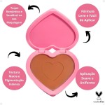 Blush Compacto Dopamine Shy Cheeks Hbf10025 Heartfelt Hue Ruby Rose - Imagem 2