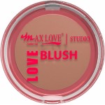 Blush Max Love Marrom Terra - Alta Pigmentação, Fácil Aplicação, Longa Duração, Veludo, 10g - Maquiagem Cosméticos - Imagem 2
