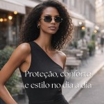 Kit 2 Óculos de Sol Retangular Modernos e Sem Aro Y2K Unissex UV400 – Design Sem Armação, Leve, Estilo Retrô Moderno - Imagem 2