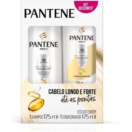 Kit Pantene PRO-V Liso extremo Shampoo 175ml e Condicionador 175ml