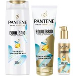 Kit Pantene PRO-V Miracles Equilíbrio Raiz e Pontas com Shampoo para cabelos mistos 300 ml, Condicionador Hidratante para pontas ressecadas 250 ml, e o Sérum revitalizador 95 ml