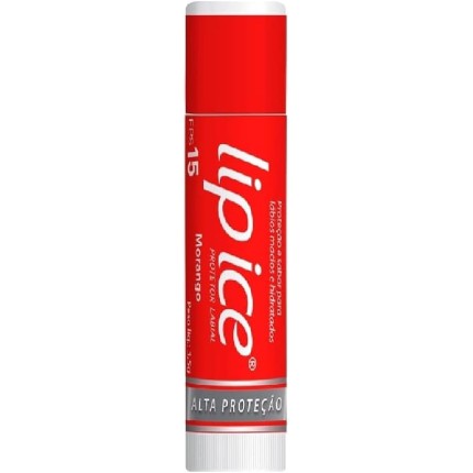 Lip Ice® Protetor Labial Fps15 Protege e hidrata os lábios - Morango 3.5G