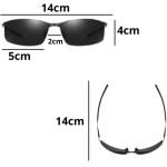 Óculos De Sol Polarizado Militar Minimalista Proteção UV 400 Unissex Quadrado Armação Fina E Resistente Com Detalhes Cinzas PREMIUM DUPIN - Imagem 2