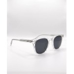 Óculos De Sol Quadrado Retrô Premium - Armação Transparente Cristal, Lente Polarizada Fumê UV400, Casual Esportivo, Unissex, Case de Couro Incluso - Modelo Alkaris, ABÊ CLUB - Imagem 2