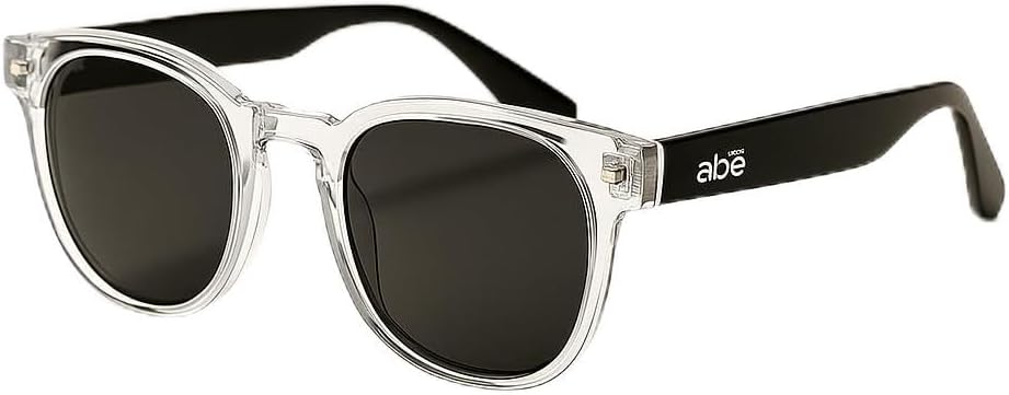 Oculos-De-Sol-Quadrado-Retro-Premium-Armacao-Transparente-Cristal.jpg Óculos De Sol Quadrado Retrô Premium - Armação Transparente Cristal, Lente Polarizada Fumê UV400, Casual Esportivo, Unissex, Case de Couro Incluso - Modelo Alkaris, ABÊ CLUB
