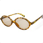 Óculos De Sol Solon Unissex Oval Tartaruga Mel Translúcido Lentes Marrom Claro UV400 Armação Leve Estilo Retrô Vintage Fashion Casual Para Praia Passeios Viagem Uso Diário Elegante Premium