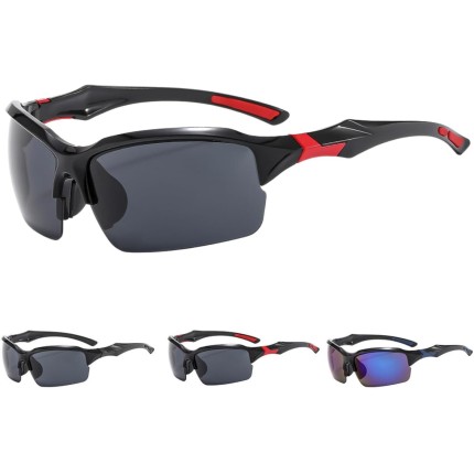 Óculos Esportivo para Ciclismo Corrida Pesca MTB – Lente Espelhada com Proteção UV400 e Armação Leve Antiderrapante