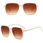 Óculos de Sol Estilo Quadrado Feminino Casual Grande – Design Moderno e Conforto Elegante - Imagem 2