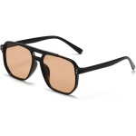 Óculos de Sol Feminino Quadrado Retro Estilo Blogueira Vintage UV400 Lente Premium Haste Leve e Resistente - Proteção e Moda Verão