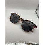 Óculos de Sol Redondo Armação Tartaruga com Lentes Polarizadas UV400 Unissex com Case de Couro - Modelo Alhena, ABÊ CLUB - Imagem 2