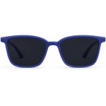 Óculos de Sol Unissex, Armação Preta Moderna, Lentes Escuras com Proteção Solar - Imagem 2