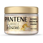 Pantene Máscara de reparo intensivo Pro-V Miracle Rescue com pérolas Pro-V derretendo, derrete danos, constrói laços, fortalece contra danos