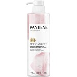 Pantene, Xampu, sem sulfato, parabenos e corantes, misturas Pro-V, água de rosas calmante, 530 ml