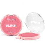 Ricosti Blush Vegano Pêssego, 10g, Maquiagem Facial, Cor Rosa