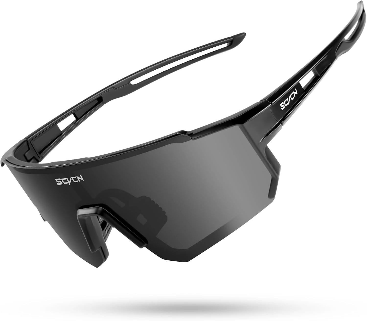 Seven-Oculos-de-Sol-Esportivo-Feminino-Armacao-Prata-Lente-Espelhada.jpg Seven Óculos de Sol Esportivo Feminino, Armação Prata, Lente Espelhada Iridescente