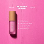 Be Peach Blush BMÉS BM Beauty Mousse 3 em 1 COR LICHIA - Blush, Batom e Sombra - Imagem 4