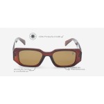 Óculos de Sol Unissex Polo London Club, design Retangular Diamond Vintage Fashion com Lente Proteção UV400 - Kit contém Case Couro ECO - Imagem 3
