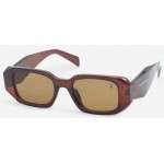 Óculos de Sol Unissex Polo London Club, design Retangular Diamond Vintage Fashion com Lente Proteção UV400 - Kit contém Case Couro ECO - Imagem 5