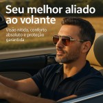 Óculos Aviador Masculino Premium Gold Brown | Proteção UV400 Total | Armação Metálica + Estojo - Imagem 6