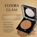 EUDORA GLAM BLUSH COMPACTO BROWN FASHIONED 5g - Imagem 2