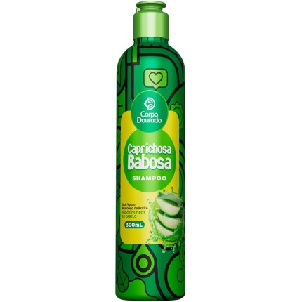 Shampoo para Todos os Tipos de Cabelo 300ml - Corpo Dourado - Caprichosa Babosa