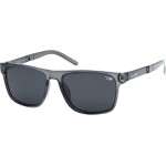 Dashgo Eyewear Óculos de Sol Esportivo, Cinza Cristal, Proteção Solar UV 100%, Lentes Polarizadas, com Kit Case e Flanela