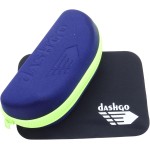 Dashgo Eyewear Óculos de Sol Esportivo, Cinza Cristal, Proteção Solar UV 100%, Lentes Polarizadas, com Kit Case e Flanela - Imagem 2