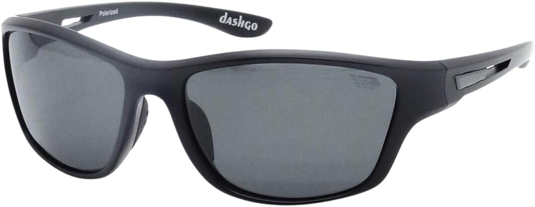 Dashgo-Eyewear-Oculos-de-Sol-Esportivo-Preto-Fosco-Protecao-Solar.jpg Dashgo Eyewear Óculos de Sol Esportivo, Preto Fosco, Proteção Solar UV 100%, Lentes Polarizadas, com Kit Case e Flanela