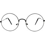 Óculos Redondo Armação Trend Hp Unissex Com Lente Sem Grau (All Black) - Imagem 2