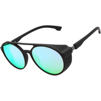 Óculos de Sol Redondo Steampunk Retrô Vintage Premium Proteção UV400 em Acetato Italiano Estilo Clássico Moderno Unissex Masculino Feminino - Modelo Floripa - Cacife Brand